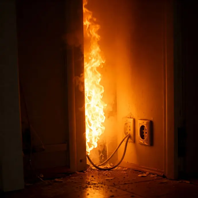 The fire started while the electrical circuit breakers not tripping The fire started while the electrical circuit breakers not tripping